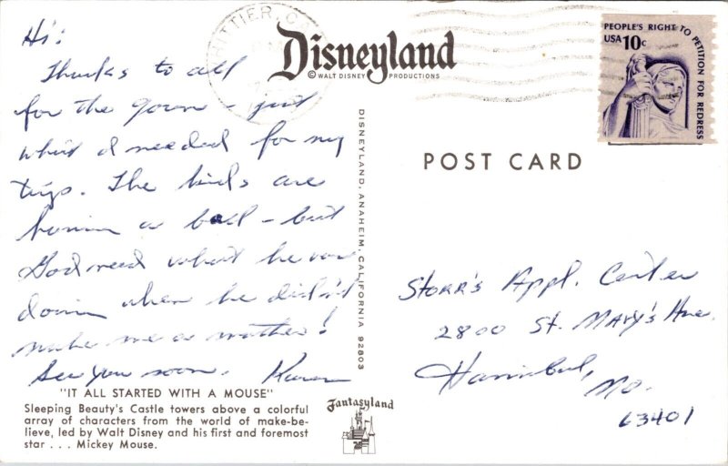 Disneyland PC It All Started With A Mouse Walt Disney Mickey Mouse Characters