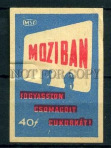 500654 HUNGARY ADVERTISING MOZIBAN Vintage match label