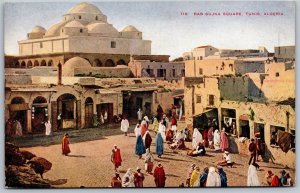 Vtg Tunis Algeria Bab Sujka Square 1910s View Postcard