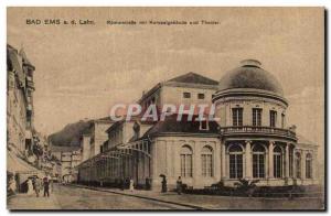 Old Postcard Bad Ems has to Lahn Romestrasse Kursaalgebaude mit und Theater