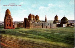 Egypt Cairo Group of Tombs of the Caliphs Vintage Postcard C010