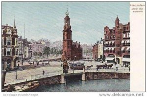 Netherlands Amsterdam Amstel met munttoren