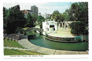 TX San Antonio Arneson River Theater Playhouse Postcard 