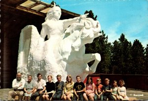 South Dakota Black Hills Scale Plaster Model Of Crazy Horse