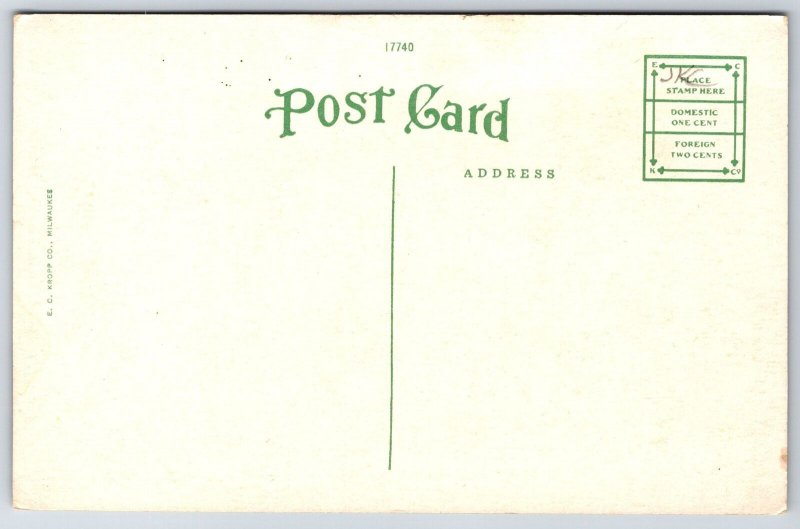 Arlington Iowa~First State Bank Stands Alone on Corner~c1910 Postcard