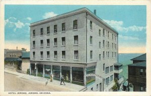 Postcard 1920s Arizona Jerome Hotel people occupation Teich AZ24-671