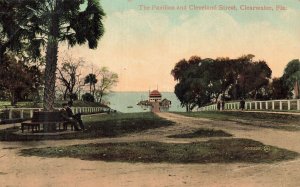 Clearwater Florida FL~The Pavilion and Cleveland Street~1913 Postcard
