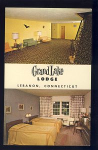 Lebanon, Connecticut/CT/Conn Postcard, Grand Lake Lodge, Liberty Hall Rooms