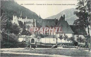 Old Postcard Dauphine Convent of the Grande Chartreuse facade principale