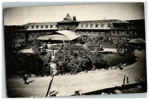 1955 El Tovar Hotel Canyon Grand Arizona Az Rppc Real Photo Postcard Tour Buses