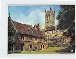 Postcard Lincoln Cathedral from the Vicar's Court England