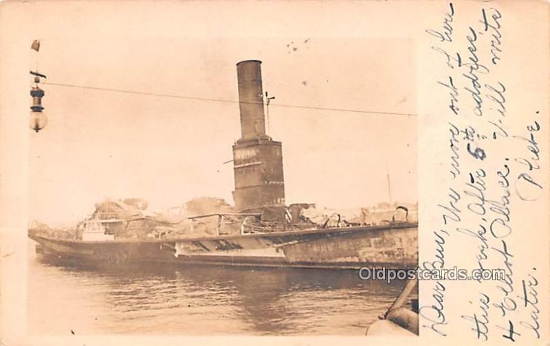 Steamer Plymouth Military Battleship 1906 