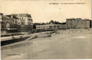 CPA Dinard- Les deux Casinos et Hotel Royal FRANCE (1021821)