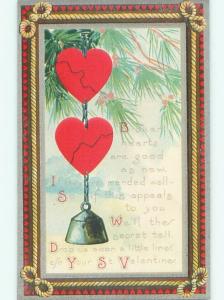 Divided-Back VALENTINE DAY SCENE Great Postcard W8035