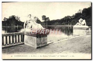 Old Postcard Rambouilet Park's Fertility Statues and Solidarity