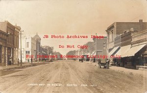 KS, Sabetha, Kansas, RPPC, Main Street, Looking West,1912 PM, Photo No 4