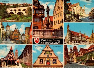 Germany Rothenburg ob der Tauber Multi View 1966