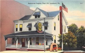 American Legion, Post 123, Lansford, Pennsylvania ca 1940s Vintage Postcard