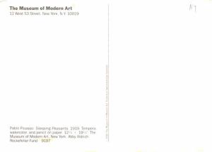 Pablo Picasso - Sleeping Peasants