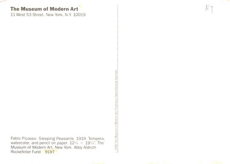 Pablo Picasso - Sleeping Peasants