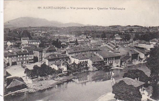 France Saint Girons Vue panoramique Quartier Villefranche