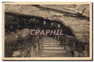 Postcard Ancient Caves of Arcy sur Yonne cure Descent