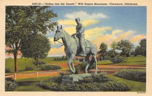 Will Rogers Monument America'S Beloved Humorist - Claremore, Oklahoma OK