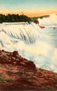 New York Niagara Falls Prospect Point After 1954 Rock Slide