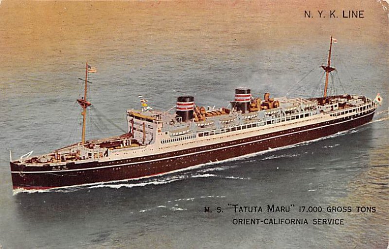 M.S Tatuta  Maru Orient California Service M.S Tatuta  Maru, Nippon Yusen Kai...