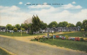 FAIRFAX, Virginia, 1930-40s; Black and White Log Cabins