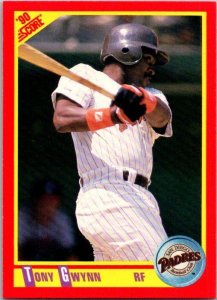 1990 Score Baseball Card Tony Gwynn San Diego Padres sk2686