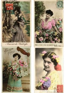 FEMMES LADIES GLAMOUR REAL PHOTO lot of 900 CPA Pre-1940 Part 2. (L2449)