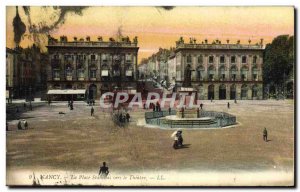 Old Postcard Nancy Place Stanislas to the theater
