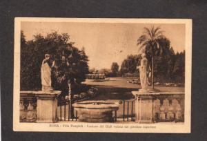 Roma Rome Italy Italian Villa Pamphili Fontana del Gigli Carte Postale Postcard