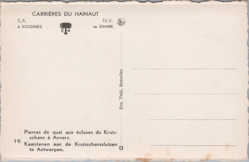 Belgium Soignies Carrieres Du Hainaut Zinnik Vintage Postcard 09.10