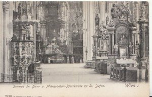 Austria Postcard - Inneres Der Dom-u Metropolitan-Pfarrkirche St Stefan TZ12177