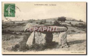 Old Postcard Megalith Dolmen Saint Nectaire down dolmen