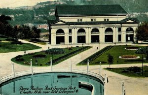 C 1910 Dance Pavilion Rock Springs Park Chester, W.Va Liverpool Postcard F98