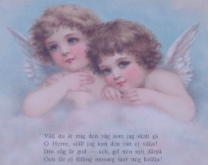 1900 Frances Brundage ? Fantasy Angels Children Antique Vintage Postcard Germany