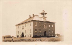 Real Photo Postcard Morehead's Pride Big-4-Four Building Morehead, Kansas~117914