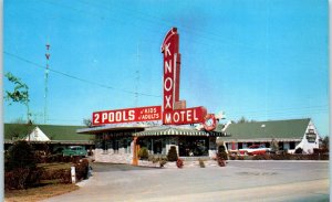 1950s Knox Motel U.S. Route 25W Knoxville Tennessee Postcard