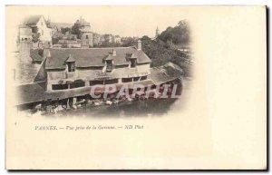 Old Postcard Vannes Vue Prize de la Garenne washhouse