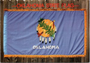 Postcard OK Oklahoma State Flag