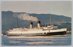Ship~CPR Princess Marguerite~Triangle Run~Seattle Washington~Vintage Postcard 