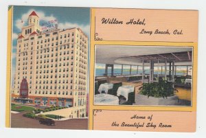 P2268, vintage postcard wilton hotel long beach calif
