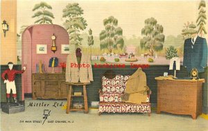 Advertising Linen Postcard, Mittler Men's Clothing Store, East Orange New Jersey