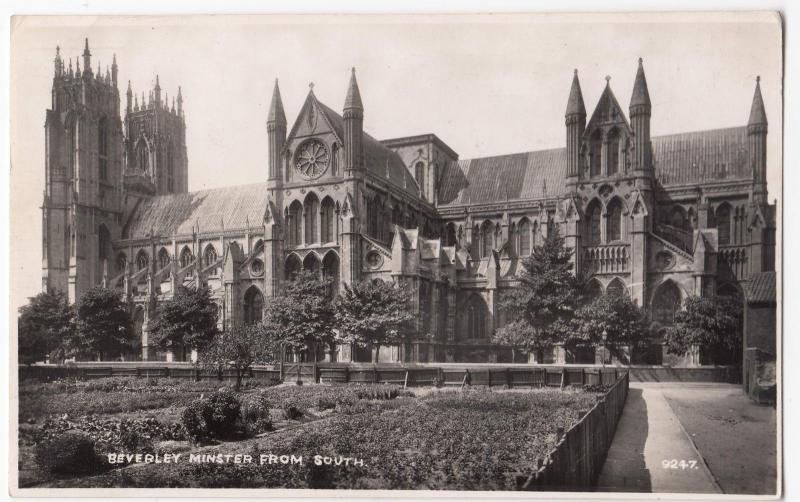 Yorkshire; Beverley Minster From Home RP PPC, 1949 PMK, By Pnotochrom