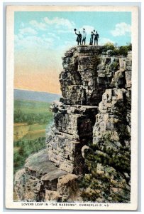 c1930's Lover's Leap In The Narrows Cumberland Maryland MD Vintage Postcard 