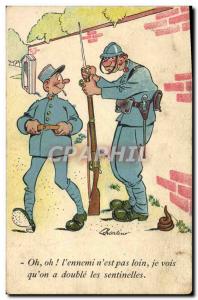 Old Postcard Fantasy Militaria