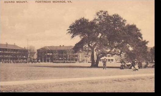 Virginia Fortress Monroe Guard Mount Albertype